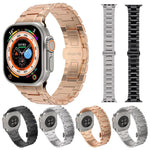 メカニカルスタイルバタフライクラスプメタルウォッチバンド、Apple Watch 46mm / 49mm / 45mm / 44mm用、Apple Watch 42mm / 41mm / 40mm / 38mm用