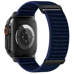二段階 山模様 フック＆ループファスナー ナイロンウォッチバンド、Apple Watch 46mm / 49mm / 45mm / 44mm用、Apple Watch 42mm / 41mm / 40mm / 38mm用