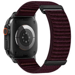 二段階 山模様 フック＆ループファスナー ナイロンウォッチバンド、Apple Watch 46mm / 49mm / 45mm / 44mm用、Apple Watch 42mm / 41mm / 40mm / 38mm用