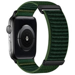 二段階 山模様 フック＆ループファスナー ナイロンウォッチバンド、Apple Watch 46mm / 49mm / 45mm / 44mm用、Apple Watch 42mm / 41mm / 40mm / 38mm用