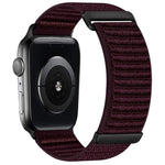 二段階 山模様 フック＆ループファスナー ナイロンウォッチバンド、Apple Watch 46mm / 49mm / 45mm / 44mm用、Apple Watch 42mm / 41mm / 40mm / 38mm用