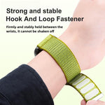 二段階 山模様 フック＆ループファスナー ナイロンウォッチバンド、Apple Watch 46mm / 49mm / 45mm / 44mm用、Apple Watch 42mm / 41mm / 40mm / 38mm用