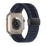 磁気バックル 波模様 ナイロンウォッチバンド、Apple Watch 46mm / 49mm / 45mm / 44mm用、Apple Watch 42mm / 41mm / 40mm / 38mm用