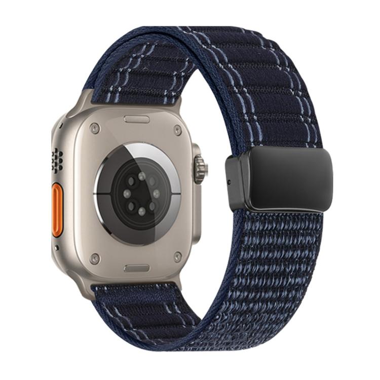 磁気バックル 波模様 ナイロンウォッチバンド、Apple Watch 46mm / 49mm / 45mm / 44mm用、Apple Watch 42mm / 41mm / 40mm / 38mm用