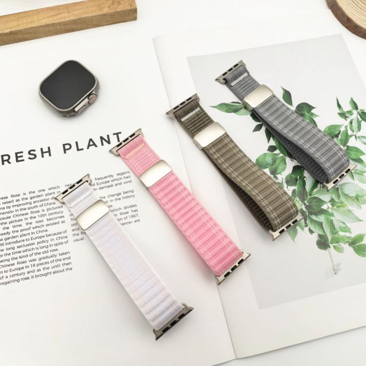 磁気バックル 波模様 ナイロンウォッチバンド、Apple Watch 46mm / 49mm / 45mm / 44mm用、Apple Watch 42mm / 41mm / 40mm / 38mm用