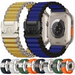 パラシュートバックル オフロード ワイドリブナイロンウォッチバンド、Apple Watch 46mm / 49mm / 45mm / 44mm用、Apple Watch 42mm / 41mm / 40mm / 38mm用