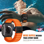 パラシュートバックル オフロード ワイドリブナイロンウォッチバンド、Apple Watch 46mm / 49mm / 45mm / 44mm用、Apple Watch 42mm / 41mm / 40mm / 38mm用