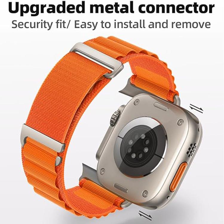 Cバックル 二段階 高山ループ ナイロンウォッチバンド、Apple Watch 46mm / 49mm / 45mm / 44mm用、Apple Watch 42mm / 41mm / 40mm / 38mm用