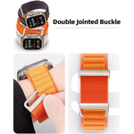 Cバックル 二段階 高山ループ ナイロンウォッチバンド、Apple Watch 46mm / 49mm / 45mm / 44mm用、Apple Watch 42mm / 41mm / 40mm / 38mm用