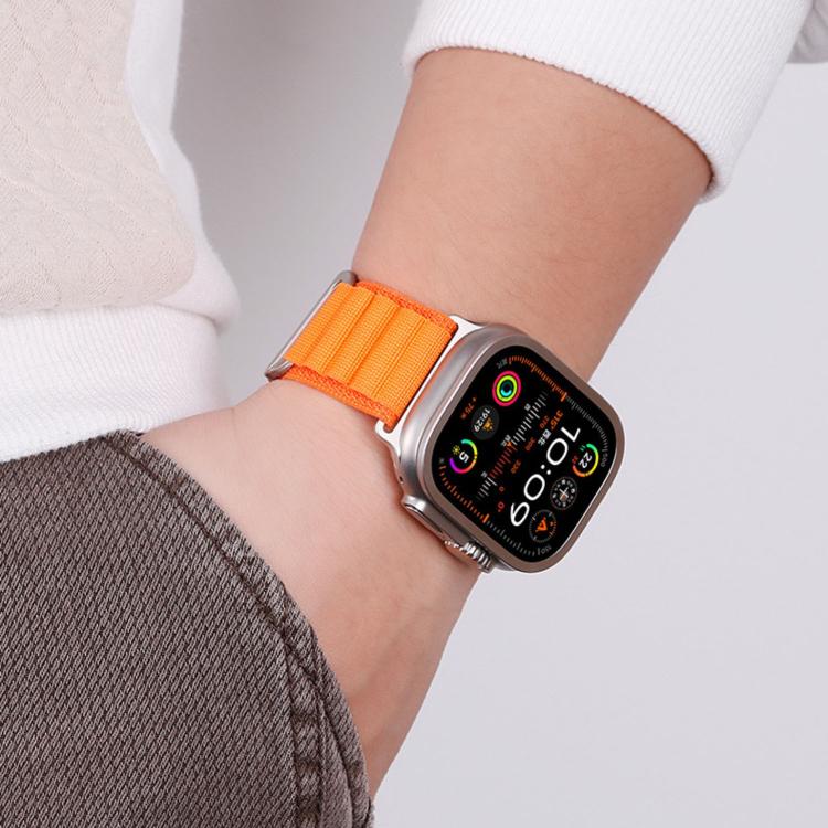 Cバックル 二段階 高山ループ ナイロンウォッチバンド、Apple Watch 46mm / 49mm / 45mm / 44mm用、Apple Watch 42mm / 41mm / 40mm / 38mm用