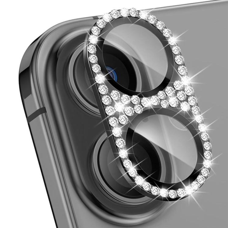 ENKAY ハットプリンス ブリンク ダイヤモンド カメラレンズ アルミ合金 強化ガラスフィルム、iPhone 17 Pro Max 用、iPhone 17 Pro 用、iPhone 17 用