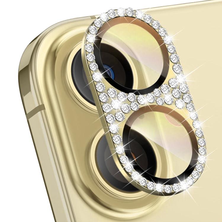 ENKAY ハットプリンス ブリンク ダイヤモンド カメラレンズ アルミ合金 強化ガラスフィルム、iPhone 17 Pro Max 用、iPhone 17 Pro 用、iPhone 17 用