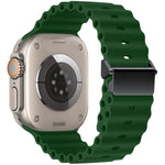 リファービッシュ 磁気バックル オーシャンシリコンウォッチバンド、Apple Watch 46mm / 49mm / 45mm / 44mm用、Apple Watch 42mm / 41mm / 40mm / 38mm用