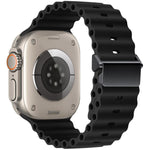 リファービッシュ 磁気バックル オーシャンシリコンウォッチバンド、Apple Watch 46mm / 49mm / 45mm / 44mm用、Apple Watch 42mm / 41mm / 40mm / 38mm用