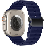 リファービッシュ 磁気バックル オーシャンシリコンウォッチバンド、Apple Watch 46mm / 49mm / 45mm / 44mm用、Apple Watch 42mm / 41mm / 40mm / 38mm用