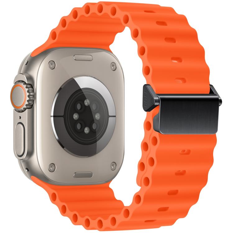 リファービッシュ 磁気バックル オーシャンシリコンウォッチバンド、Apple Watch 46mm / 49mm / 45mm / 44mm用、Apple Watch 42mm / 41mm / 40mm / 38mm用