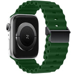 リファービッシュ 磁気バックル オーシャンシリコンウォッチバンド、Apple Watch 46mm / 49mm / 45mm / 44mm用、Apple Watch 42mm / 41mm / 40mm / 38mm用