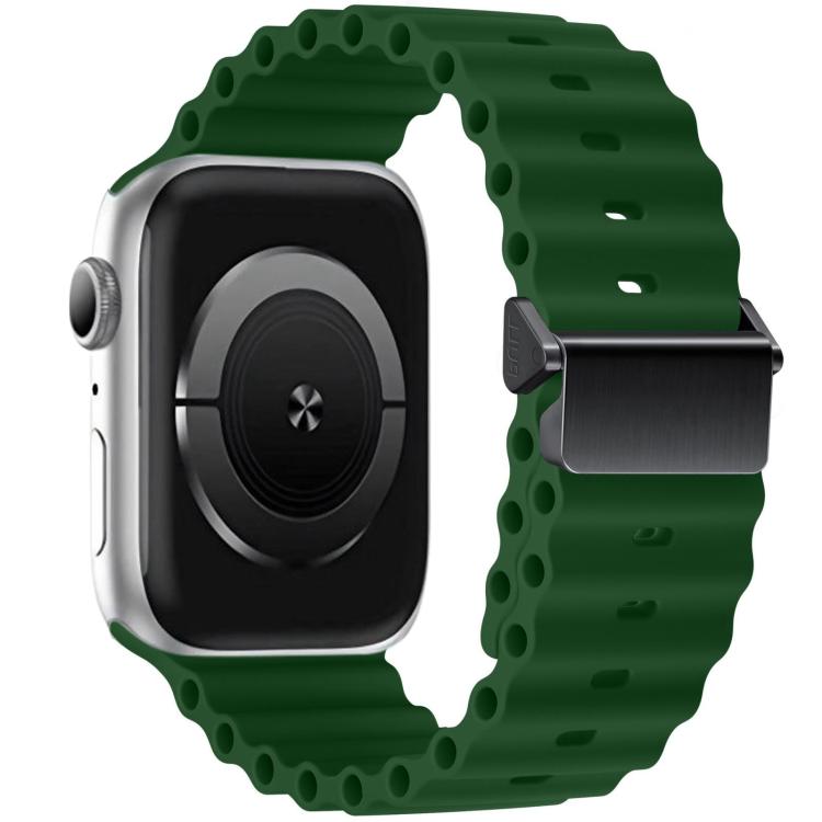 リファービッシュ 磁気バックル オーシャンシリコンウォッチバンド、Apple Watch 46mm / 49mm / 45mm / 44mm用、Apple Watch 42mm / 41mm / 40mm / 38mm用