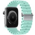 リファービッシュ 磁気バックル オーシャンシリコンウォッチバンド、Apple Watch 46mm / 49mm / 45mm / 44mm用、Apple Watch 42mm / 41mm / 40mm / 38mm用