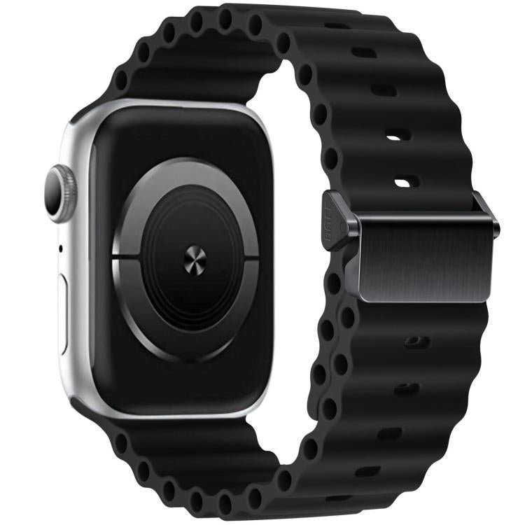 リファービッシュ 磁気バックル オーシャンシリコンウォッチバンド、Apple Watch 46mm / 49mm / 45mm / 44mm用、Apple Watch 42mm / 41mm / 40mm / 38mm用