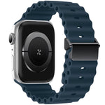 リファービッシュ 磁気バックル オーシャンシリコンウォッチバンド、Apple Watch 46mm / 49mm / 45mm / 44mm用、Apple Watch 42mm / 41mm / 40mm / 38mm用