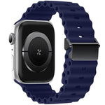 リファービッシュ 磁気バックル オーシャンシリコンウォッチバンド、Apple Watch 46mm / 49mm / 45mm / 44mm用、Apple Watch 42mm / 41mm / 40mm / 38mm用