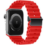 リファービッシュ 磁気バックル オーシャンシリコンウォッチバンド、Apple Watch 46mm / 49mm / 45mm / 44mm用、Apple Watch 42mm / 41mm / 40mm / 38mm用