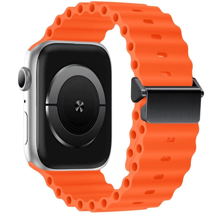 リファービッシュ 磁気バックル オーシャンシリコンウォッチバンド、Apple Watch 46mm / 49mm / 45mm / 44mm用、Apple Watch 42mm / 41mm / 40mm / 38mm用