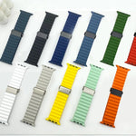 リファービッシュ 磁気バックル オーシャンシリコンウォッチバンド、Apple Watch 46mm / 49mm / 45mm / 44mm用、Apple Watch 42mm / 41mm / 40mm / 38mm用
