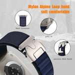 パラシュートバックル ハイマウンテンナイロンループウォッチバンド、Apple Watch 46mm / 49mm / 45mm / 44mm用、Apple Watch 42mm / 41mm / 40mm / 38mm用