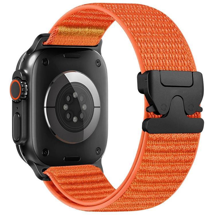 パラシュートバックル マウンテンパターン織りナイロン メタルチップウォッチバンド、Apple Watch 46mm / 49mm / 45mm / 44mm用、Apple Watch 42mm / 41mm / 40mm / 38mm用