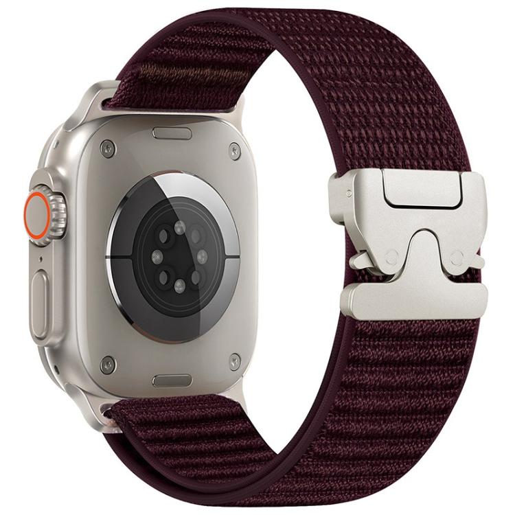 パラシュートバックル マウンテンパターン織りナイロン メタルチップウォッチバンド、Apple Watch 46mm / 49mm / 45mm / 44mm用、Apple Watch 42mm / 41mm / 40mm / 38mm用