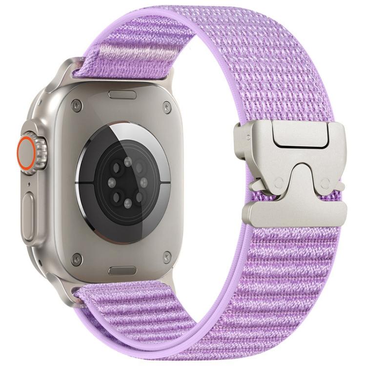 パラシュートバックル マウンテンパターン織りナイロン メタルチップウォッチバンド、Apple Watch 46mm / 49mm / 45mm / 44mm用、Apple Watch 42mm / 41mm / 40mm / 38mm用