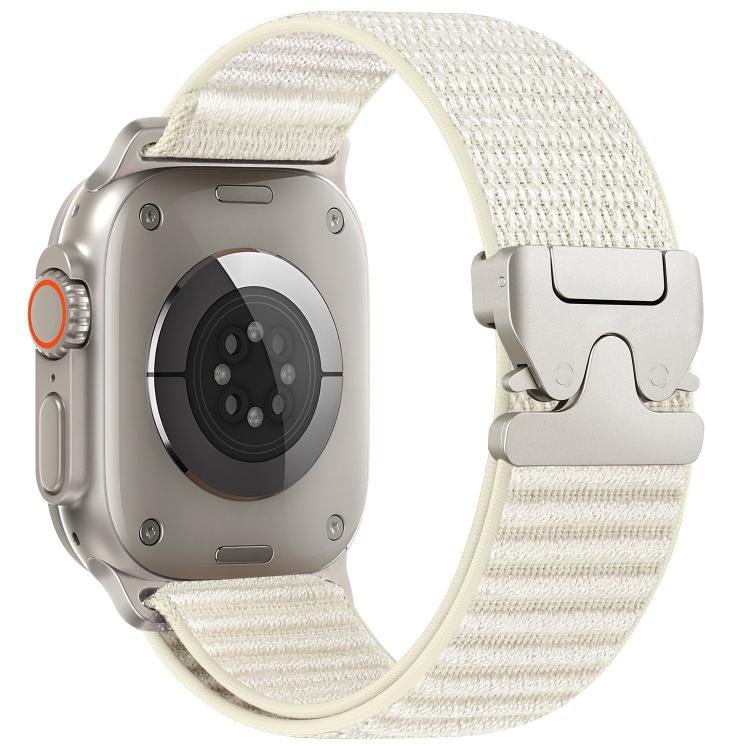 パラシュートバックル マウンテンパターン織りナイロン メタルチップウォッチバンド、Apple Watch 46mm / 49mm / 45mm / 44mm用、Apple Watch 42mm / 41mm / 40mm / 38mm用