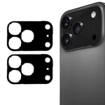 2個セット ENKAY Hat-Prince ブラック 9H リアカメラレンズ 強化ガラスフィルム、iPhone 17 Pro Max 用、iPhone 17 Pro 用、iPhone 17 用、iPhone Air 用