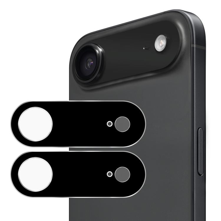 2個セット ENKAY Hat-Prince ブラック 9H リアカメラレンズ 強化ガラスフィルム、iPhone 17 Pro Max 用、iPhone 17 Pro 用、iPhone 17 用、iPhone Air 用