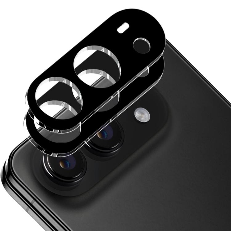 2個セット ENKAY Hat-Prince ブラック 9H リアカメラレンズ 強化ガラスフィルム、iPhone 17 Pro Max 用、iPhone 17 Pro 用、iPhone 17 用、iPhone Air 用