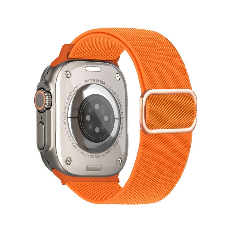 斜めストライプDリングバックルナイロン伸縮ウォッチバンド、Apple Watch 46mm / 49mm / 45mm / 44mm用、Apple Watch 42mm / 41mm / 40mm / 38mm用