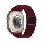 斜めストライプDリングバックルナイロン伸縮ウォッチバンド、Apple Watch 46mm / 49mm / 45mm / 44mm用、Apple Watch 42mm / 41mm / 40mm / 38mm用