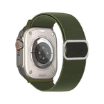 斜めストライプDリングバックルナイロン伸縮ウォッチバンド、Apple Watch 46mm / 49mm / 45mm / 44mm用、Apple Watch 42mm / 41mm / 40mm / 38mm用