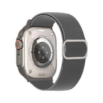 斜めストライプDリングバックルナイロン伸縮ウォッチバンド、Apple Watch 46mm / 49mm / 45mm / 44mm用、Apple Watch 42mm / 41mm / 40mm / 38mm用