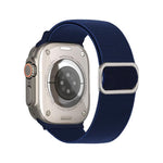 斜めストライプDリングバックルナイロン伸縮ウォッチバンド、Apple Watch 46mm / 49mm / 45mm / 44mm用、Apple Watch 42mm / 41mm / 40mm / 38mm用