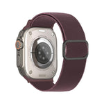 斜めストライプDリングバックルナイロン伸縮ウォッチバンド、Apple Watch 46mm / 49mm / 45mm / 44mm用、Apple Watch 42mm / 41mm / 40mm / 38mm用