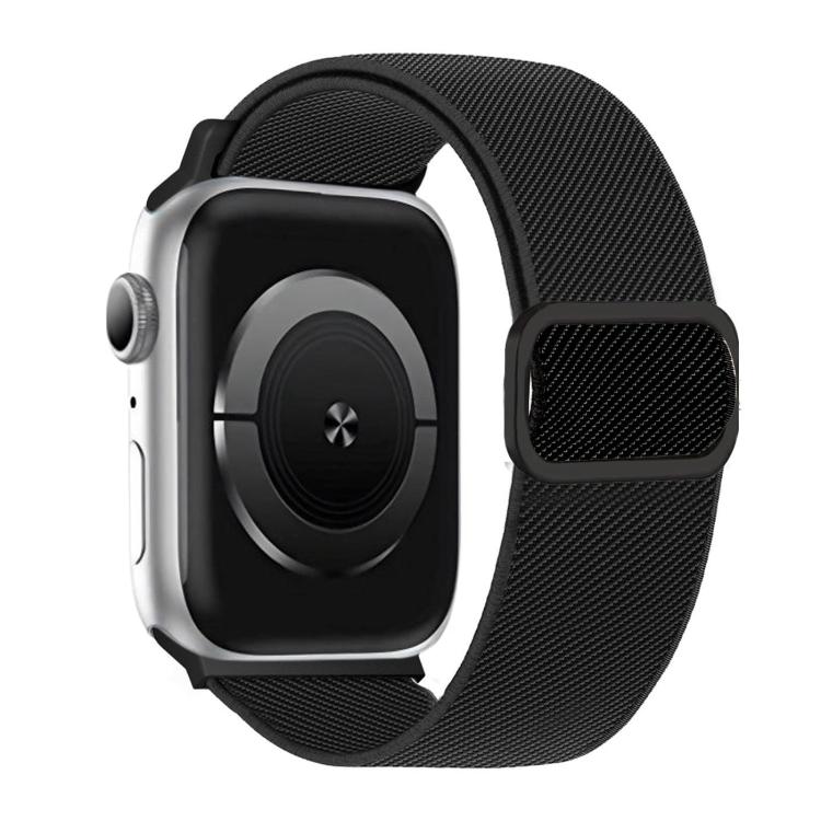 斜めストライプDリングバックルナイロン伸縮ウォッチバンド、Apple Watch 46mm / 49mm / 45mm / 44mm用、Apple Watch 42mm / 41mm / 40mm / 38mm用