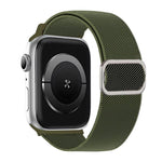 斜めストライプDリングバックルナイロン伸縮ウォッチバンド、Apple Watch 46mm / 49mm / 45mm / 44mm用、Apple Watch 42mm / 41mm / 40mm / 38mm用