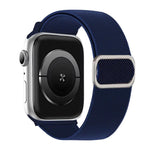 斜めストライプDリングバックルナイロン伸縮ウォッチバンド、Apple Watch 46mm / 49mm / 45mm / 44mm用、Apple Watch 42mm / 41mm / 40mm / 38mm用