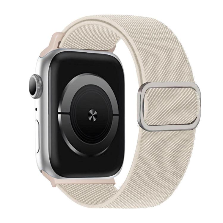 斜めストライプDリングバックルナイロン伸縮ウォッチバンド、Apple Watch 46mm / 49mm / 45mm / 44mm用、Apple Watch 42mm / 41mm / 40mm / 38mm用
