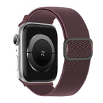 斜めストライプDリングバックルナイロン伸縮ウォッチバンド、Apple Watch 46mm / 49mm / 45mm / 44mm用、Apple Watch 42mm / 41mm / 40mm / 38mm用