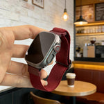 斜めストライプDリングバックルナイロン伸縮ウォッチバンド、Apple Watch 46mm / 49mm / 45mm / 44mm用、Apple Watch 42mm / 41mm / 40mm / 38mm用