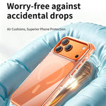 真空密封透明エアバッグ磁気アクリルフォンケース、iPhone 17 Pro Max用、iPhone 17 Pro用、iPhone 17用